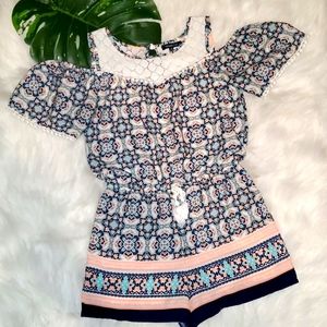 Takara Girls Peek-A-Boo Shoulder Romper